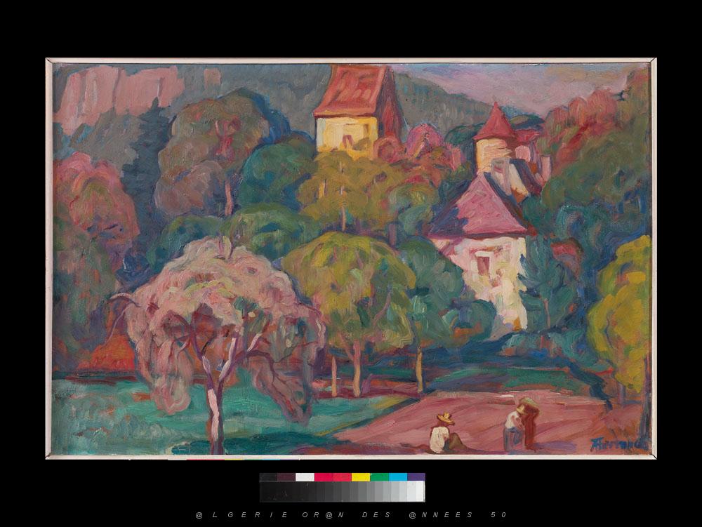 AUGUSTIN FERRANDO 1880-1957 Ferrando-005 Aux environs d'Annecy.jpg -  
